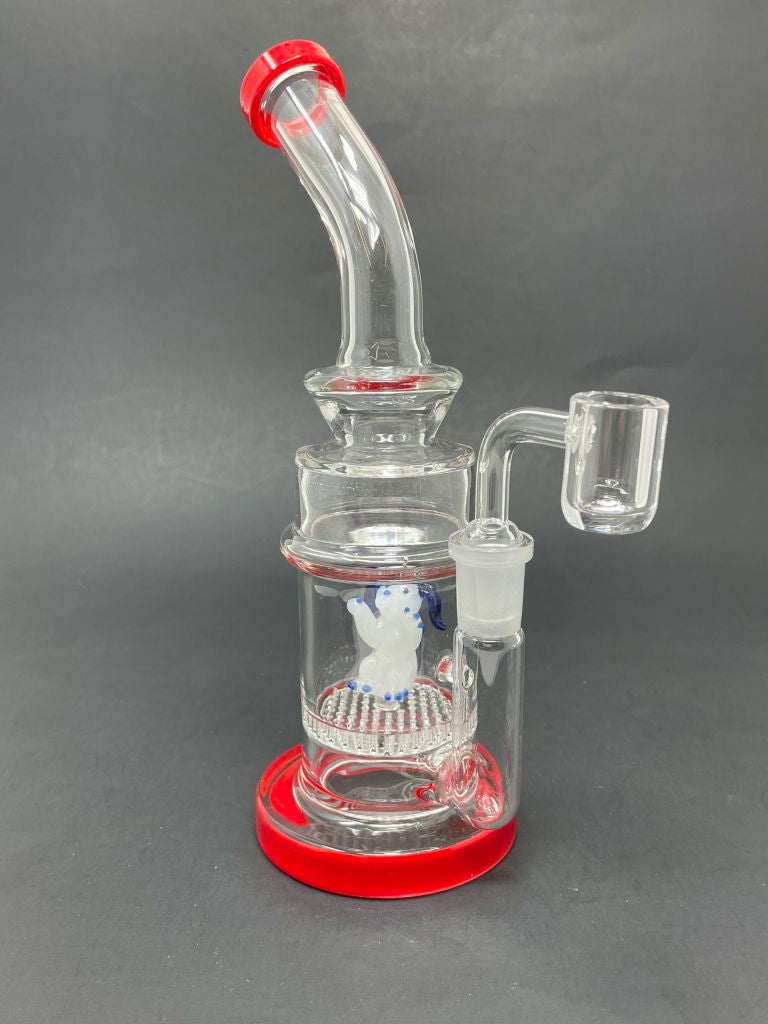 9" Red Dog Percolator Dab Rig StonedGenie.com