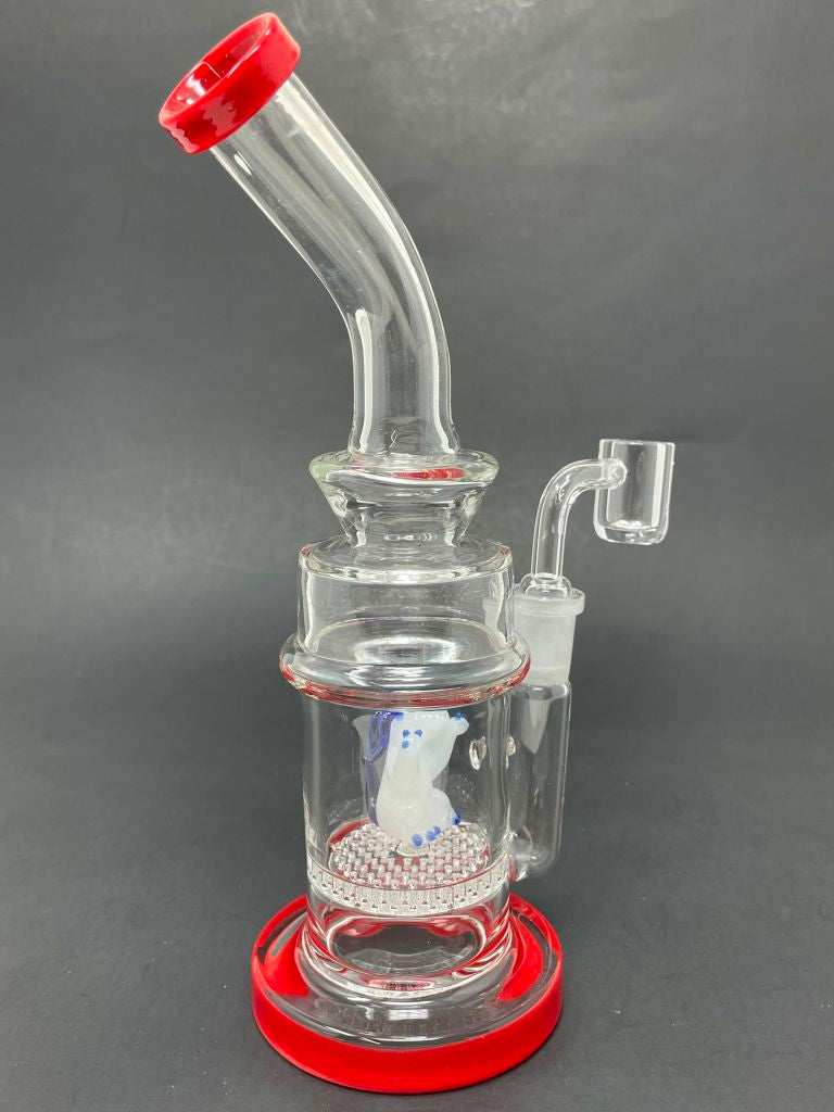 9" Red Dog Percolator Dab Rig StonedGenie.com