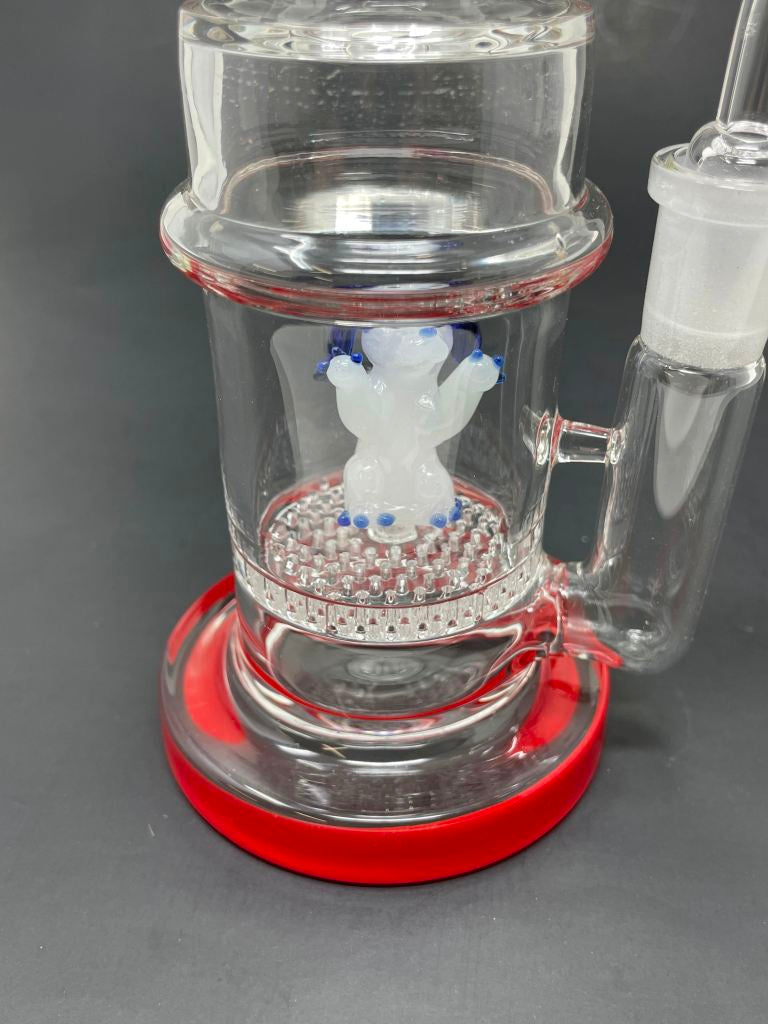 9" Red Dog Percolator Dab Rig StonedGenie.com