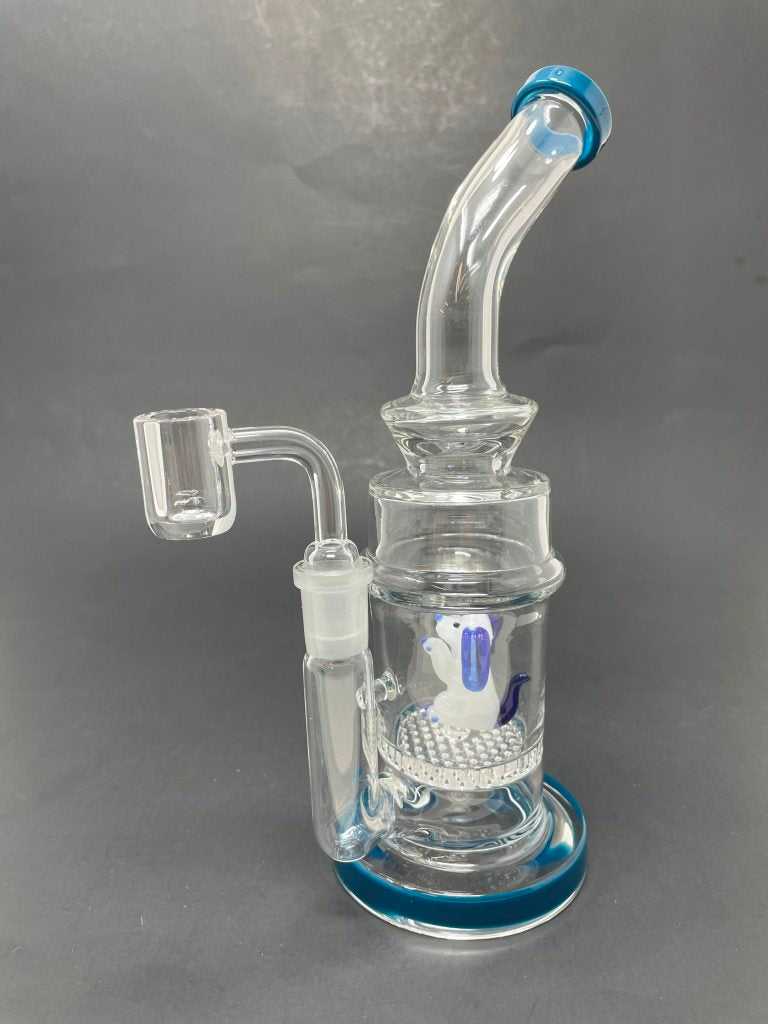 9" Blue Dog Percolator Dab Rig StonedGenie.com