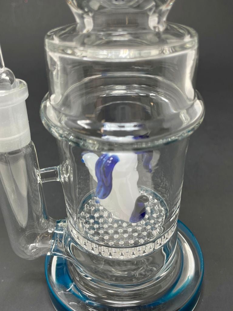 9" Blue Dog Percolator Dab Rig StonedGenie.com