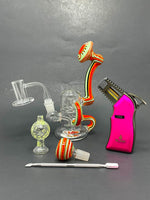 Green Cloud Recycler  Dab Rig Combo Set