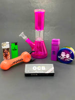 Bliss Pink Beaker Bong Combo Set