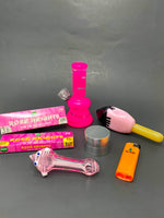 Frostbite Pink Bong Combo Set