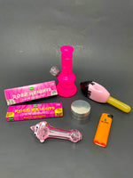Frostbite Pink Bong Combo Set
