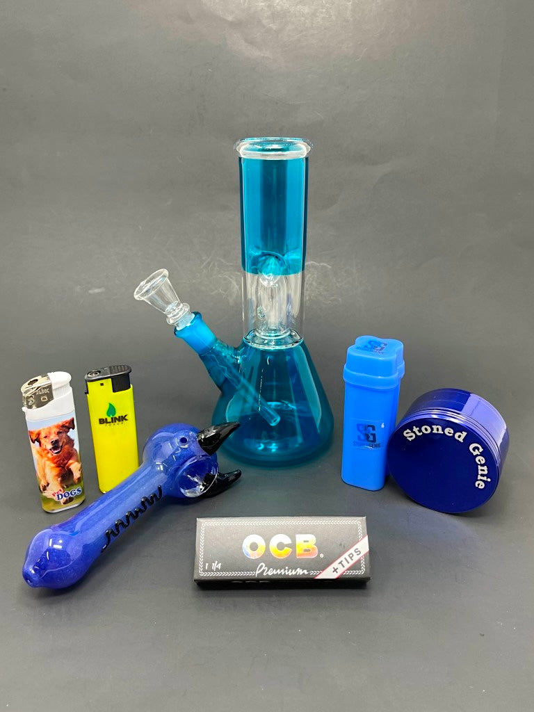 Blue Magic Beaker Bong Combo