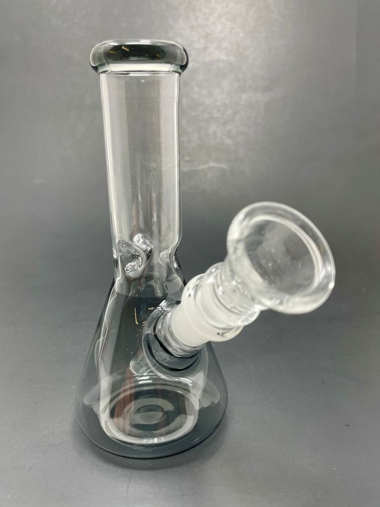 6" Grey Beaker Bong w/ Ice Catcher