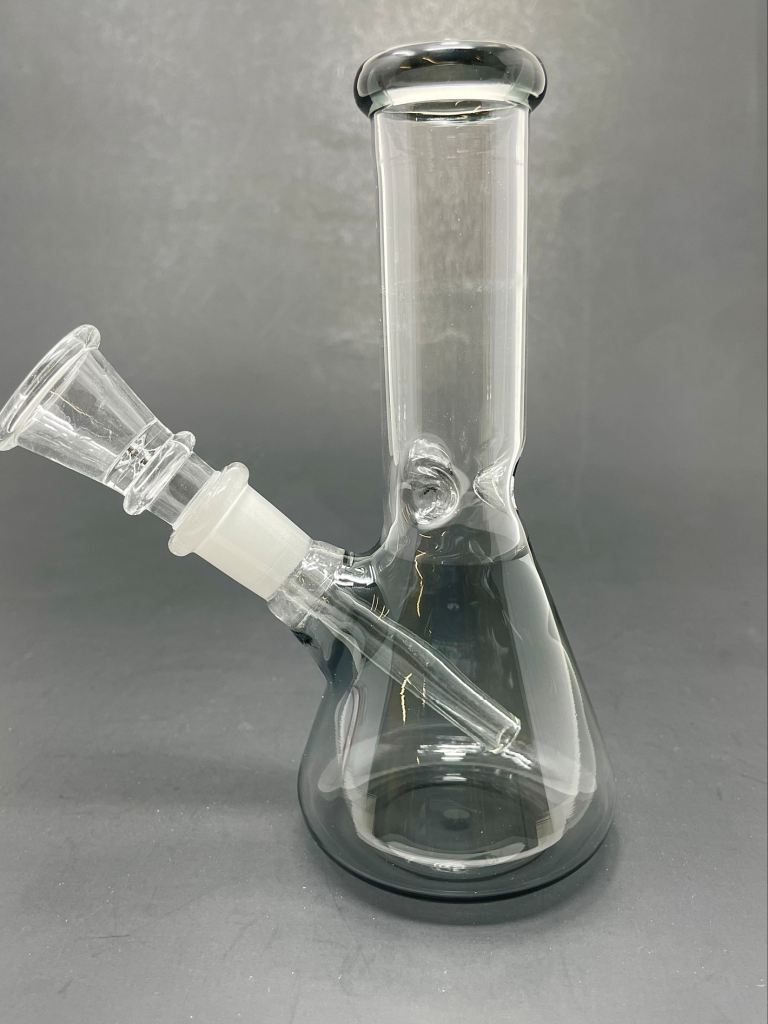 6" Grey Beaker Bong w/ Ice Catcher