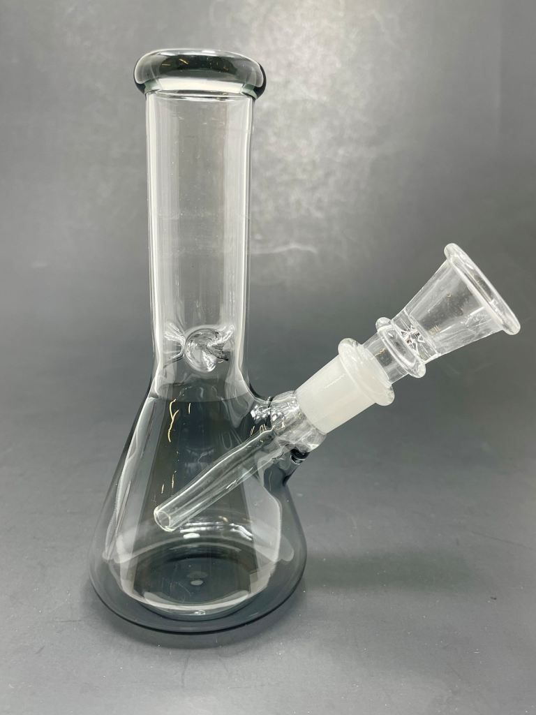 6" Grey Beaker Bong w/ Ice Catcher