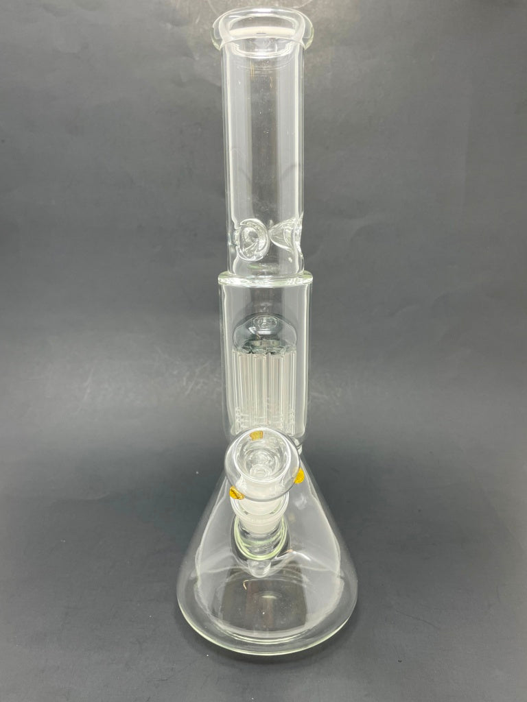 12" Grey Jellyfish Tree Percolator Beaker Bong w/ Ice Catcher