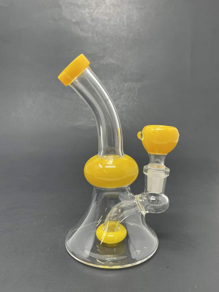 5.5" Yellow Showerbend Bong