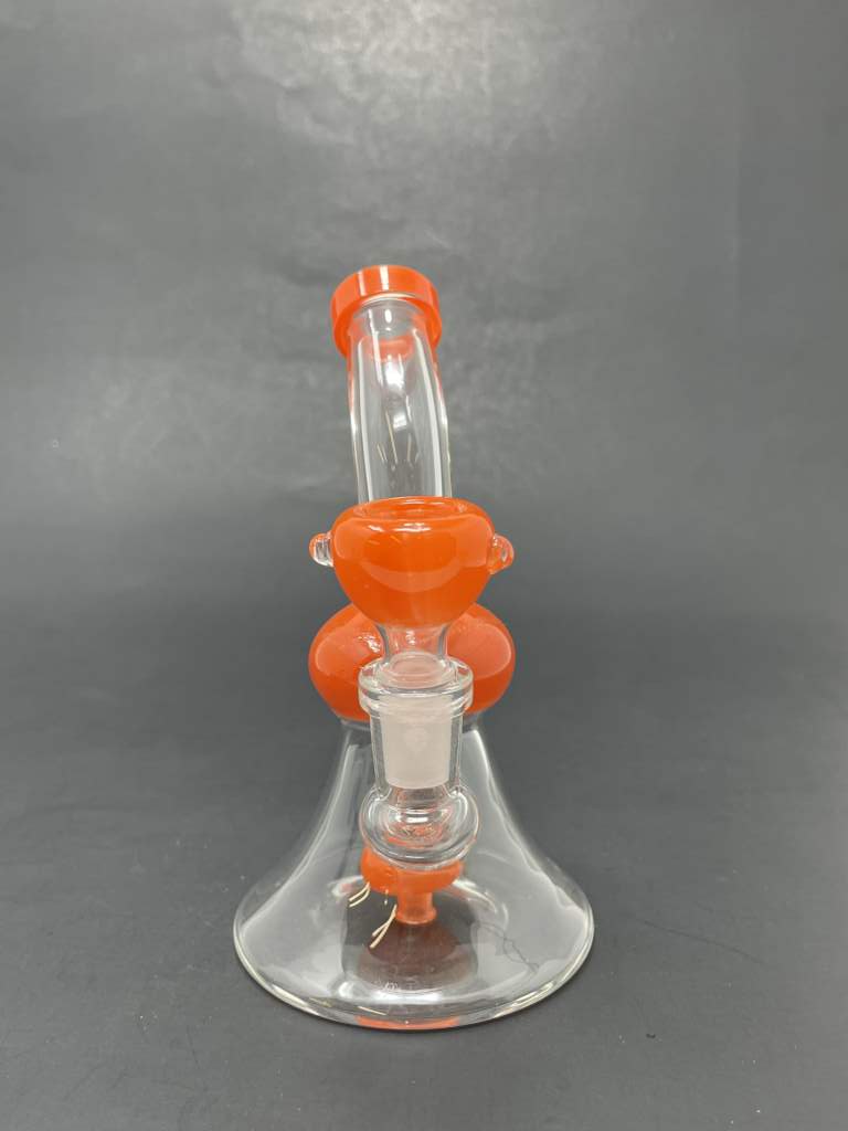 5.5" Orange Showerbend Bong