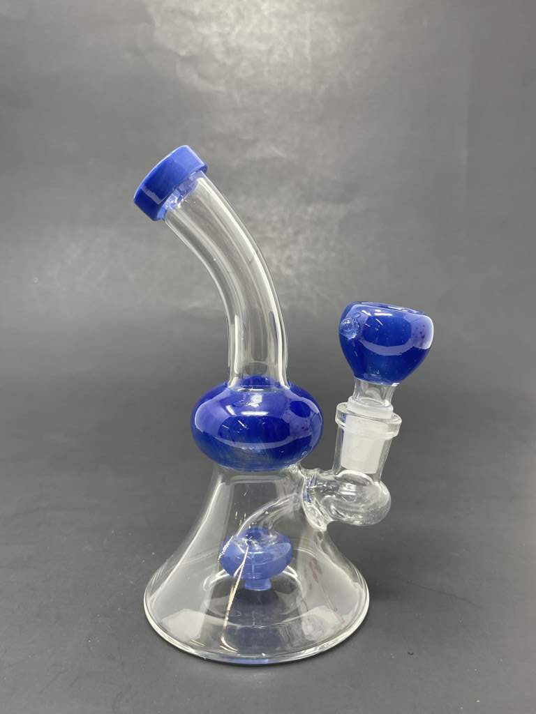 5.5" Blue Showerbend Bong