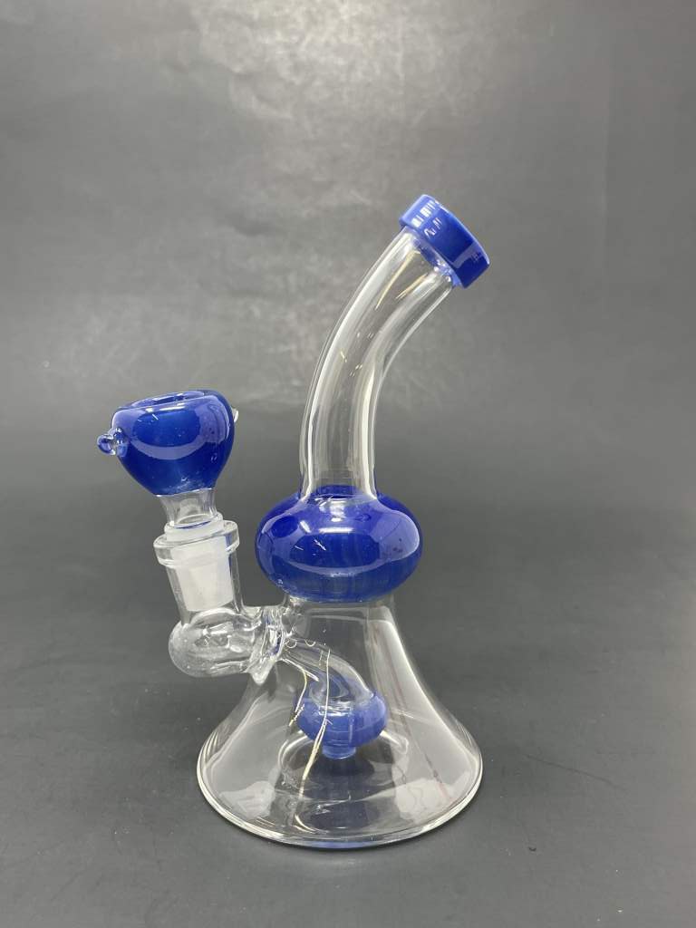 5.5" Blue Showerbend Bong