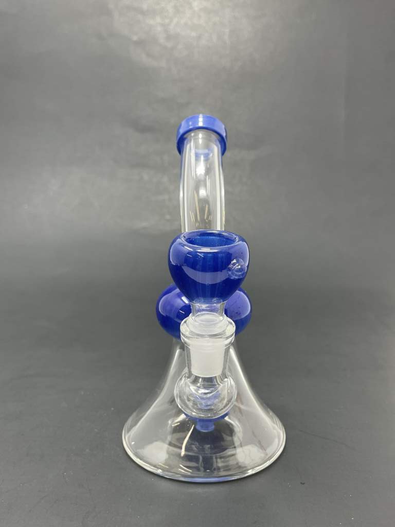 5.5" Blue Showerbend Bong