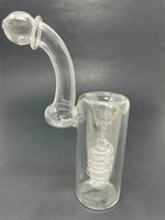 7" Spiral Clear Sherlock Bubbler