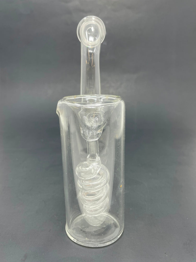 7" Spiral Clear Sherlock Bubbler