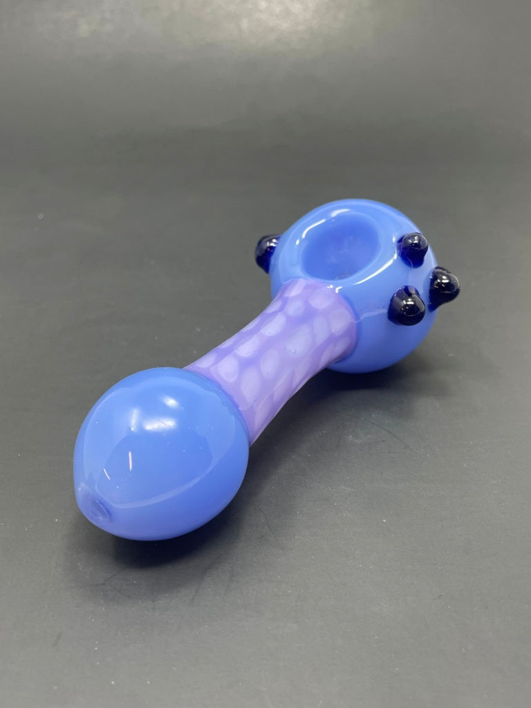 5" Purple/Blue Scales Glass Pipe