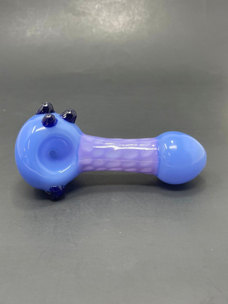 5" Purple/Blue Scales Glass Pipe