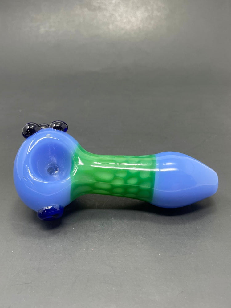 5" Green/Blue Scales Glass Pipe