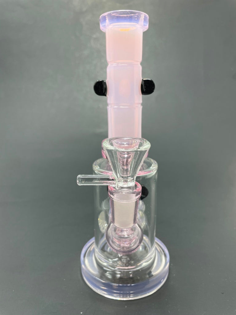 8" Pink Panda Straight Percolator Bong