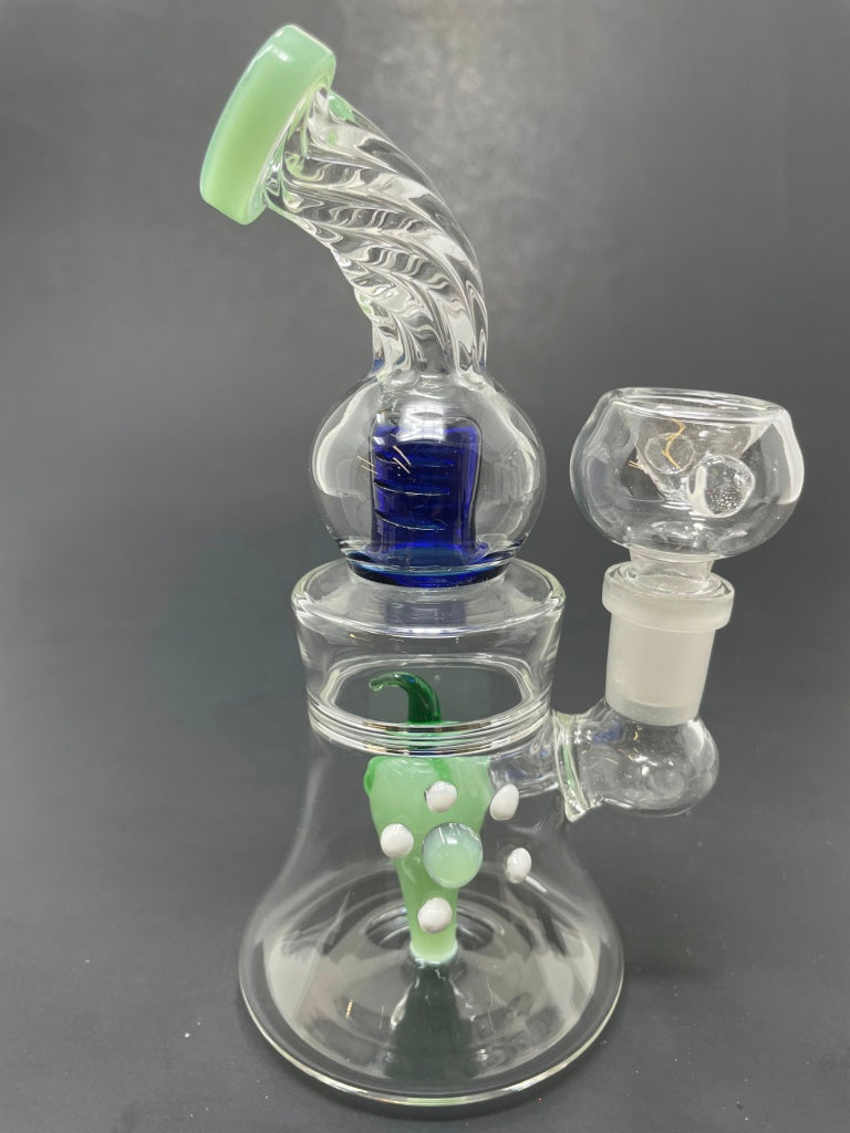 6" Green Chili Pepper Shower Bend Bong