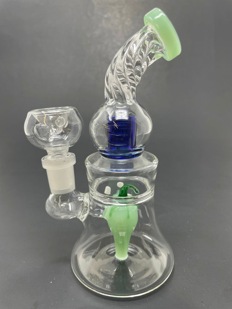 6" Green Chili Pepper Shower Bend Bong
