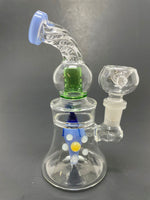 6" Blue Chili Pepper Shower Bend Bong