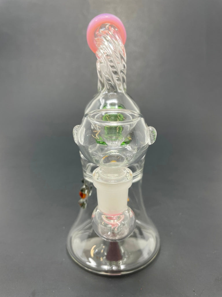 6" Pink Chili Pepper Shower Bend Bong