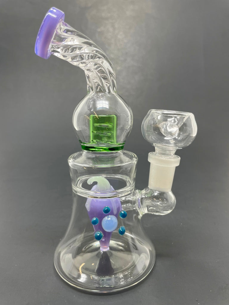 6" Purple Chili Pepper Shower Bend Bong