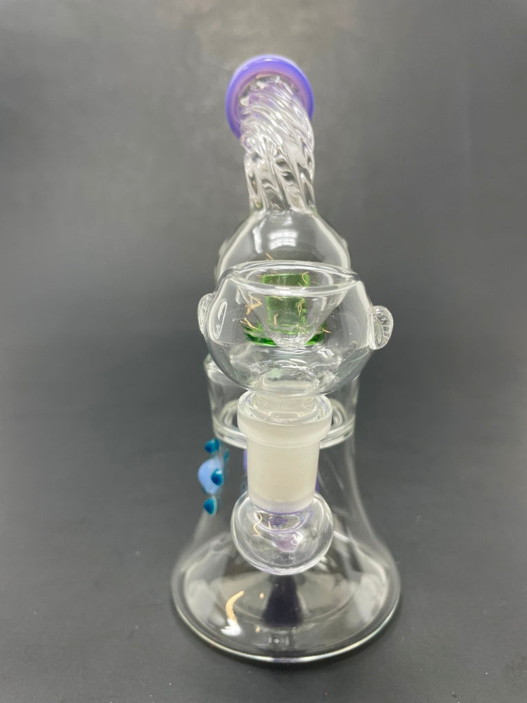 6" Purple Chili Pepper Shower Bend Bong