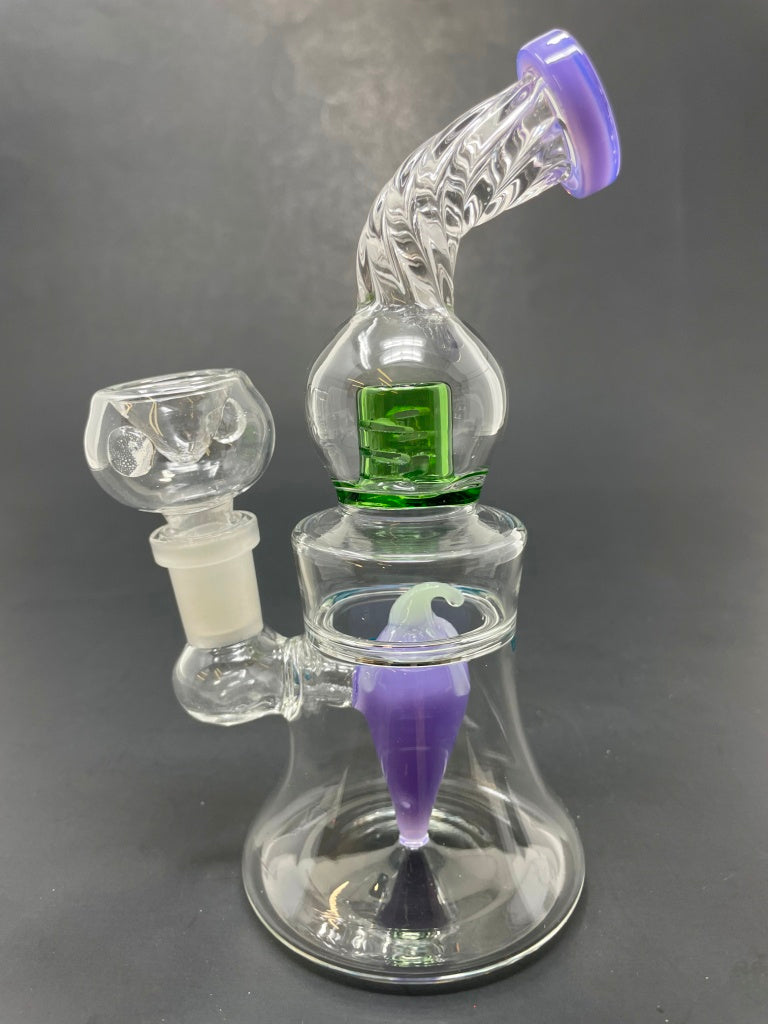 6" Purple Chili Pepper Shower Bend Bong
