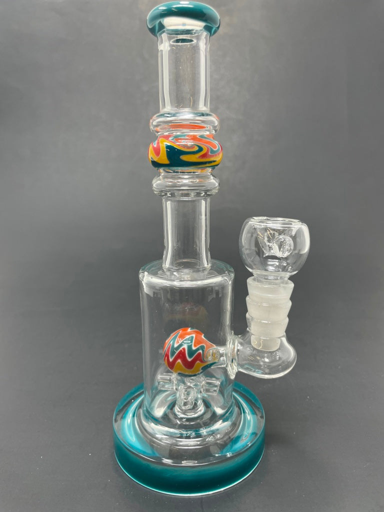 7" Aqua Single Percolator Ball Bong
