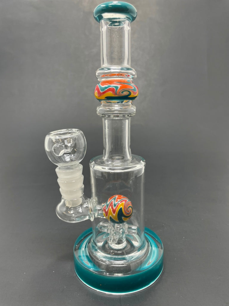 7" Aqua Single Percolator Ball Bong