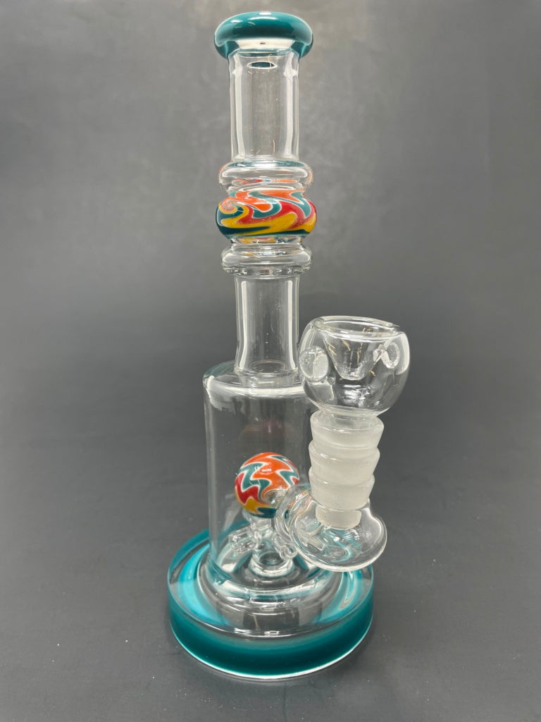 7" Aqua Single Percolator Ball Bong
