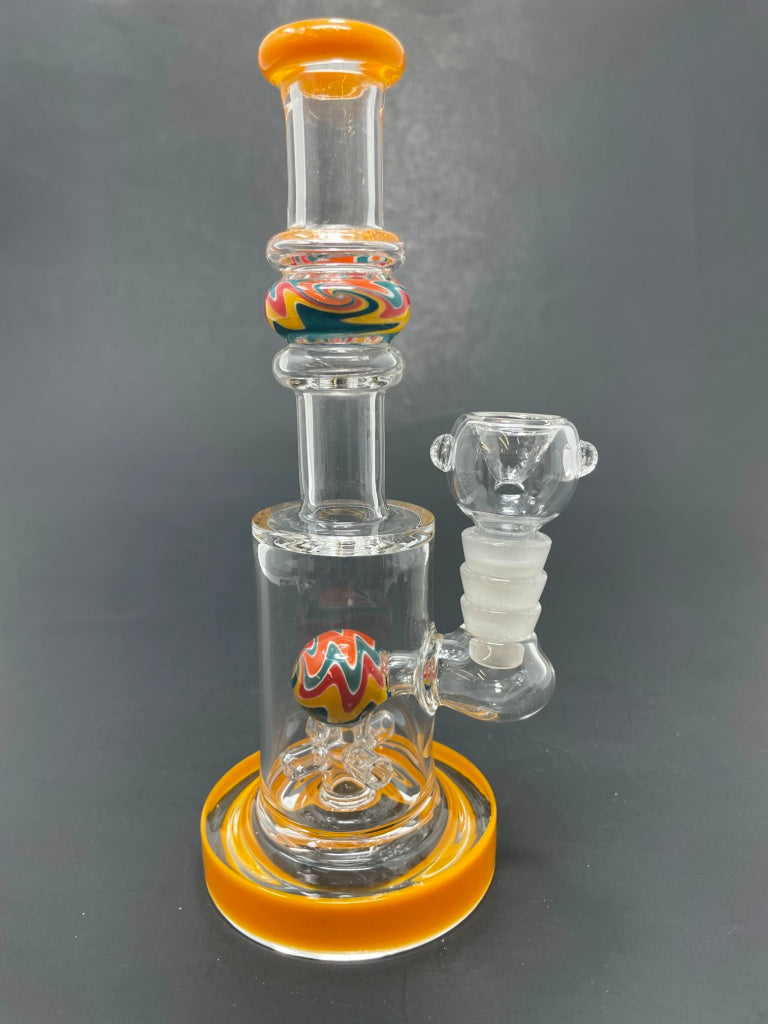 7" Yellow Single Percolator Ball Bong
