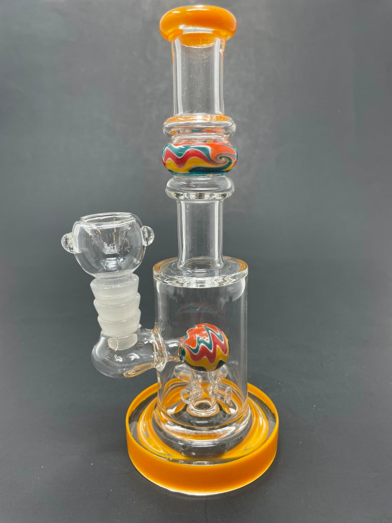 7" Yellow Single Percolator Ball Bong