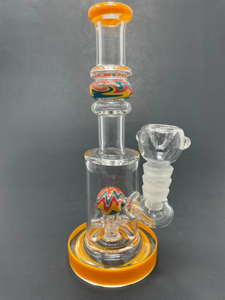 7" Yellow Single Percolator Ball Bong