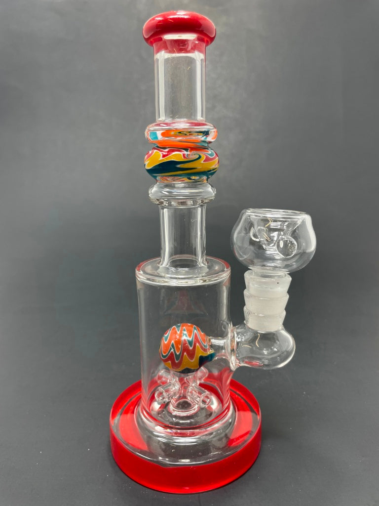 7" Red Single Percolator Ball Bong