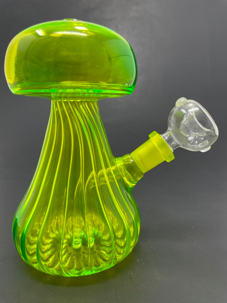 5"Neon Yellow Mushroom Shaped Bong