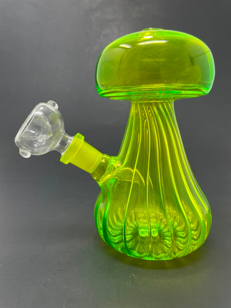 5"Neon Yellow Mushroom Shaped Bong