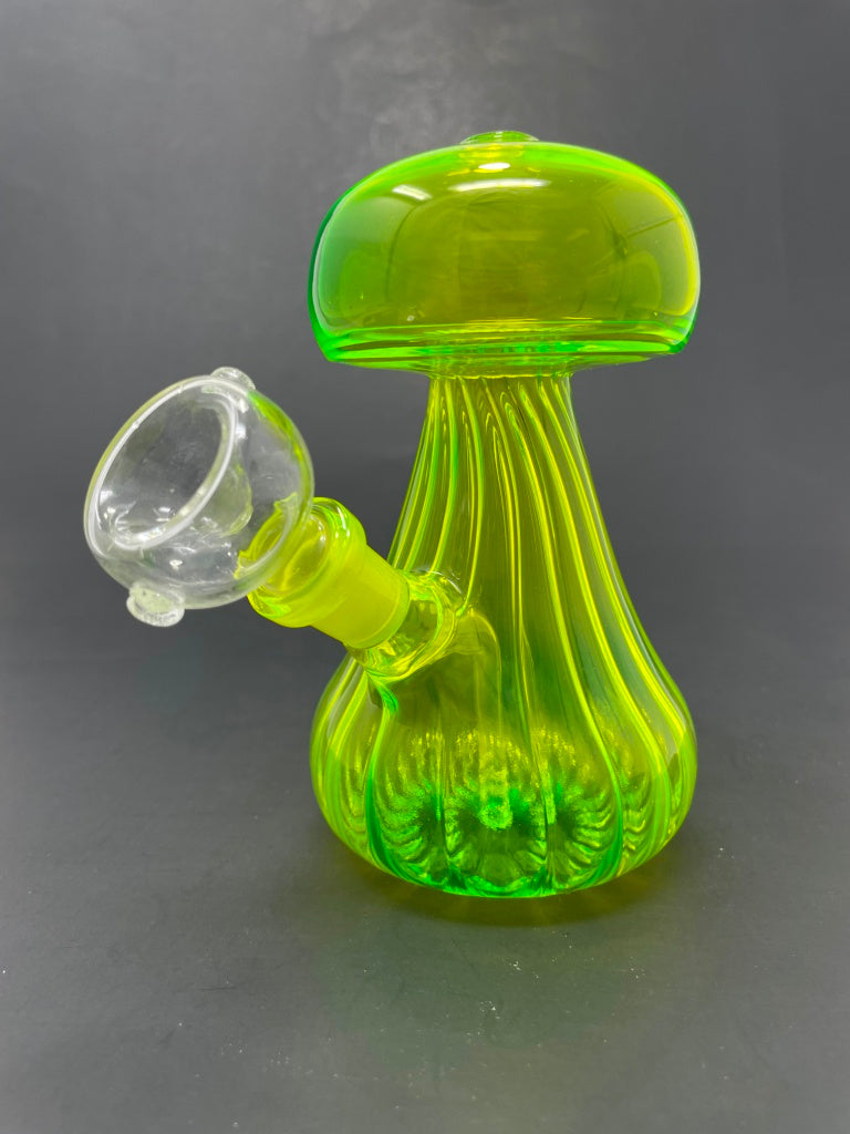 5"Neon Yellow Mushroom Shaped Bong