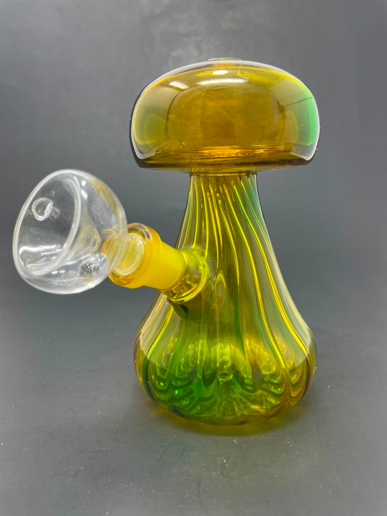 5"Yellow/Blue Mushroom Shaped Bong