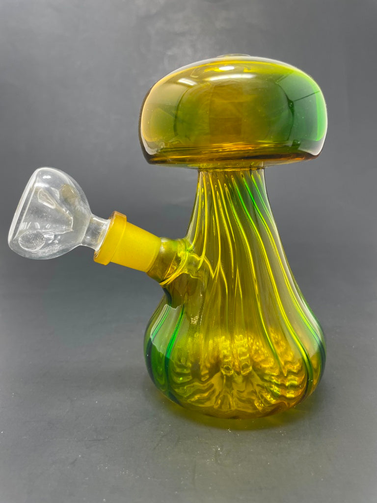 5"Yellow/Blue Mushroom Shaped Bong