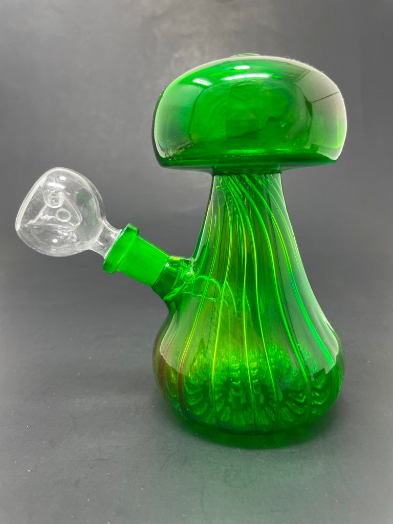 5"Neon Green Mushroom Shaped Bong