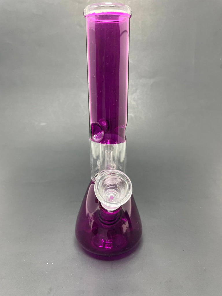 10" Neon Plum Single Percolator Bong