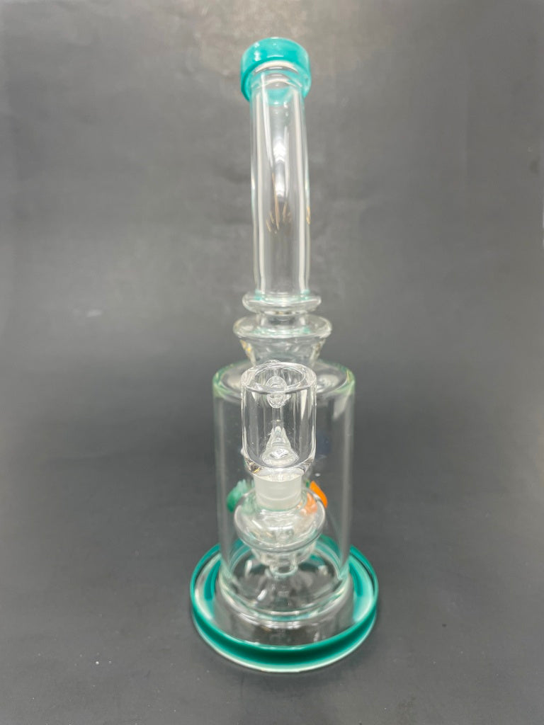 9" Aqua Mushroom Bong Dab Rig