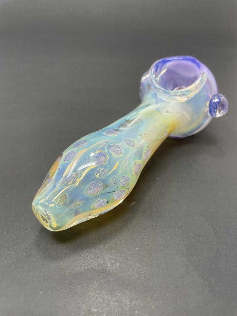 5" Purple Fumed Glass Hand Pipe