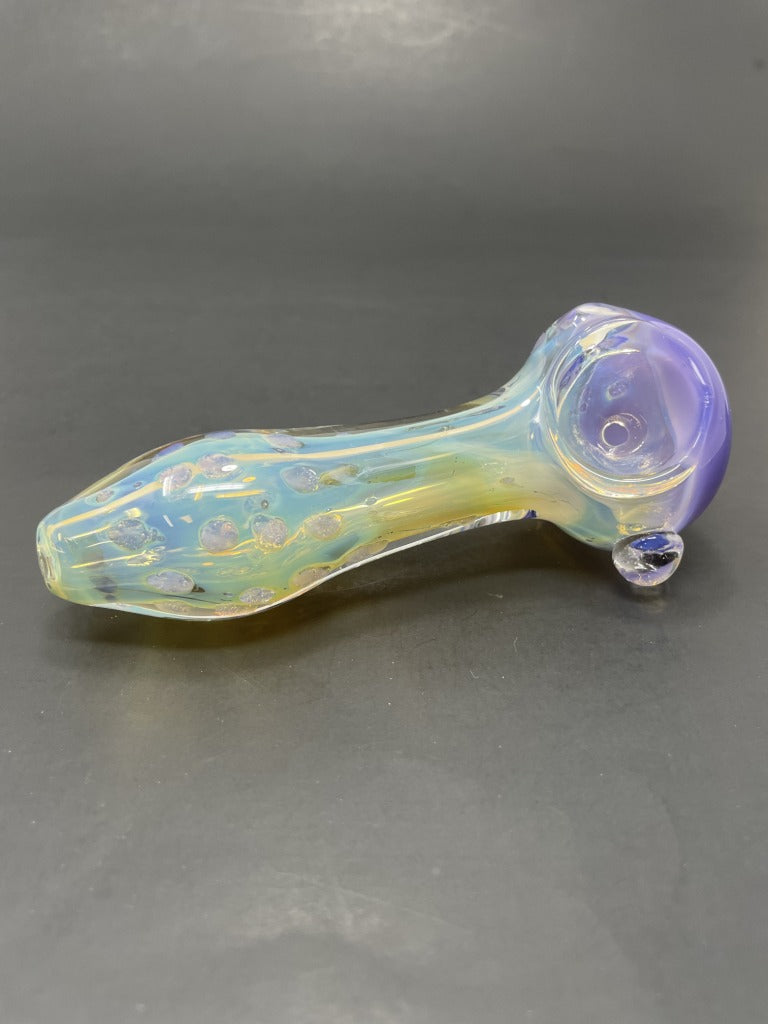 5" Purple Fumed Glass Hand Pipe