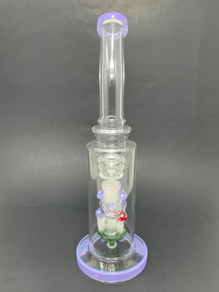 12" Purple mushroom Bong